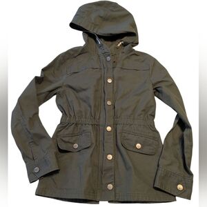 Gap Kids Army Green Hooded Jacket Size XL